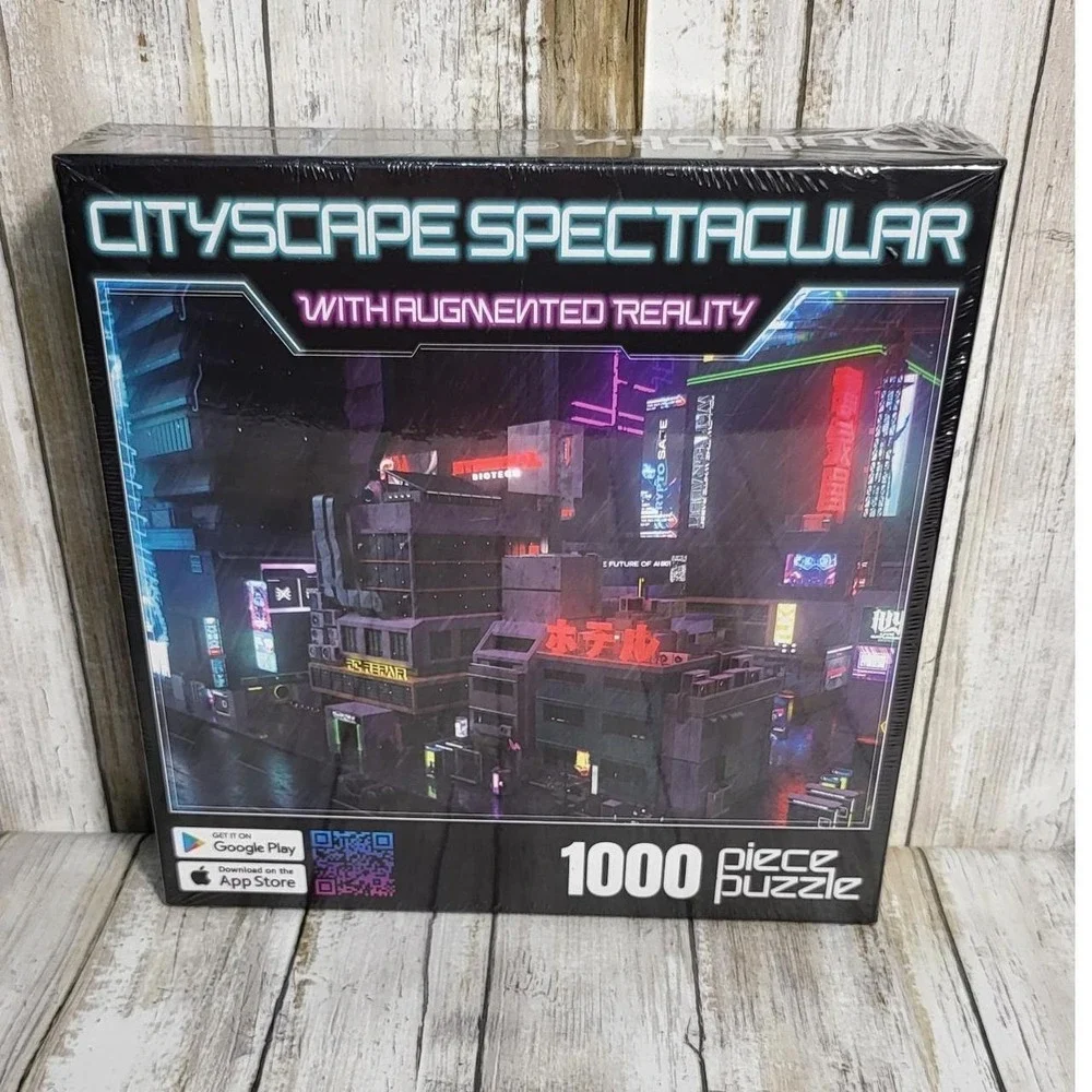Cityscape Spectacular With Augmented Reality 1000 Piece Jigsaw Puzzle